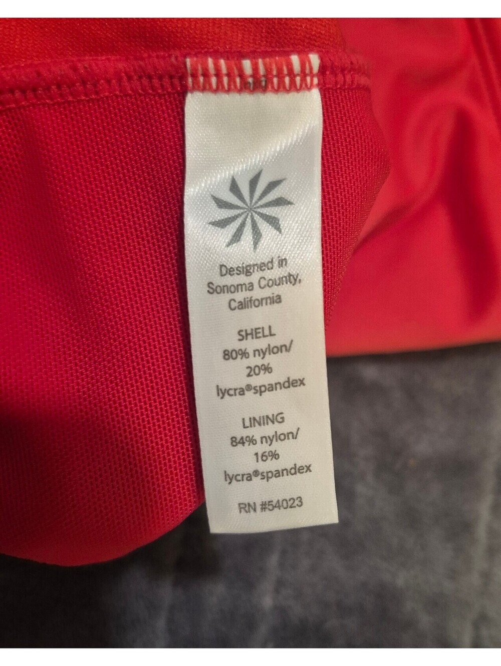 Athleta Red One-Piece Swimsuit – Size 36 D/DD Tall - Picture 4 of 4
